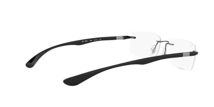 Eyeglasses Ray-Ban RX 8724 (1000) - RB 8724 1000 color gunmetal shape rectangle lenses demo lens