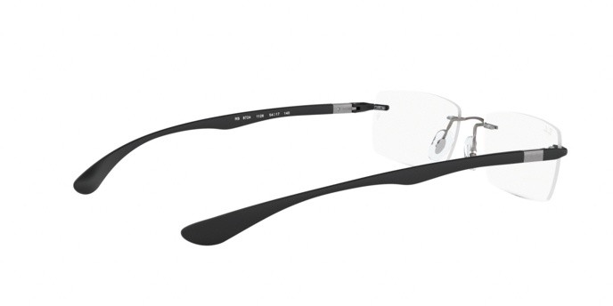 Eyeglasses Ray-Ban RX 8724 (1128) - RB 8724 1128 color sand dark gunmetal shape rectangle lenses demo lens
