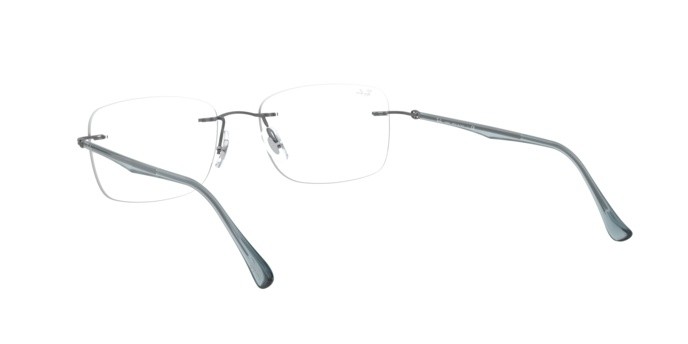 Eyeglasses Ray-Ban RX 8725 (1028) - RB 8725 1028 color dark sand gunmetal shape square lenses demo lens