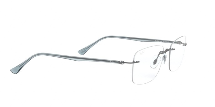 Eyeglasses Ray-Ban RX 8725 (1028) - RB 8725 1028 color dark sand gunmetal shape square lenses demo lens