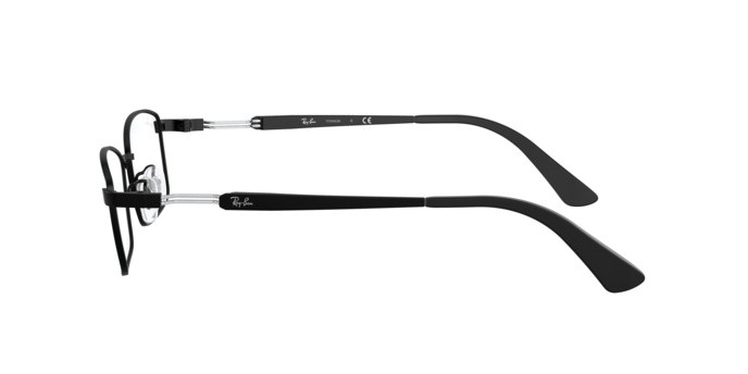 Brillen Ray-Ban RX 8745D (1074) - RB 8745D 1074 farbe matte black form rechteckig gläser demo lens