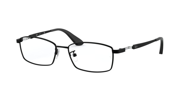 Brillen Ray-Ban RX 8745D (1074) - RB 8745D 1074 farbe matte black form rechteckig gläser demo lens