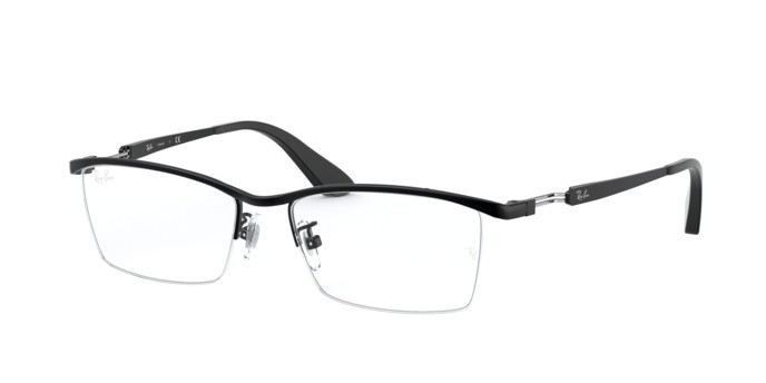 Brillen Ray-Ban RX 8746D (1074) - RB 8746D 1074 farbe matte black form rechteckig gläser demo lens