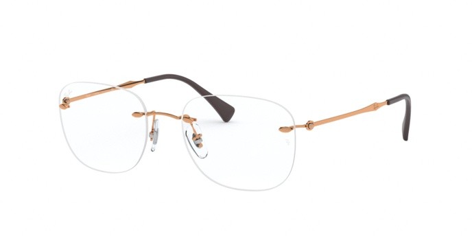 Brillen Ray-Ban RX 8748 (1131) - RB 8748 1131 farbe light brown form oval gläser demo lens