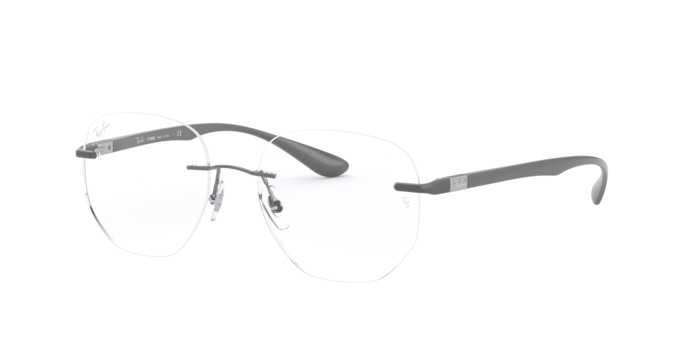 Brillen Ray-Ban RX 8766 (1000) - RB 8766 1000 farbe gunmetal form unregelmäßig gläser demo lens