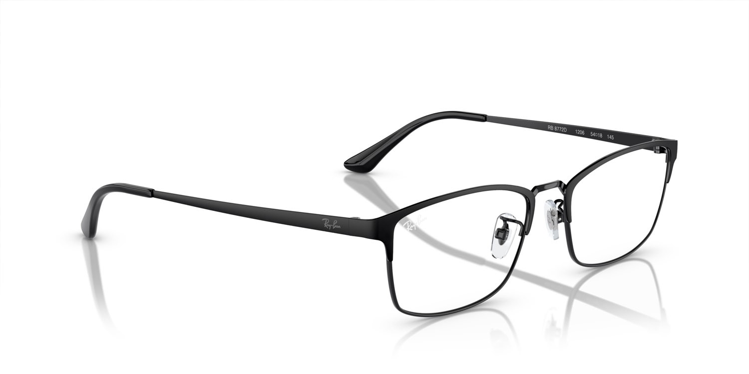 Occhiali da vista Ray-Ban RX 8772D (1206) - RB 8772D 1206 colore nero forma quadrato lenti lente demo