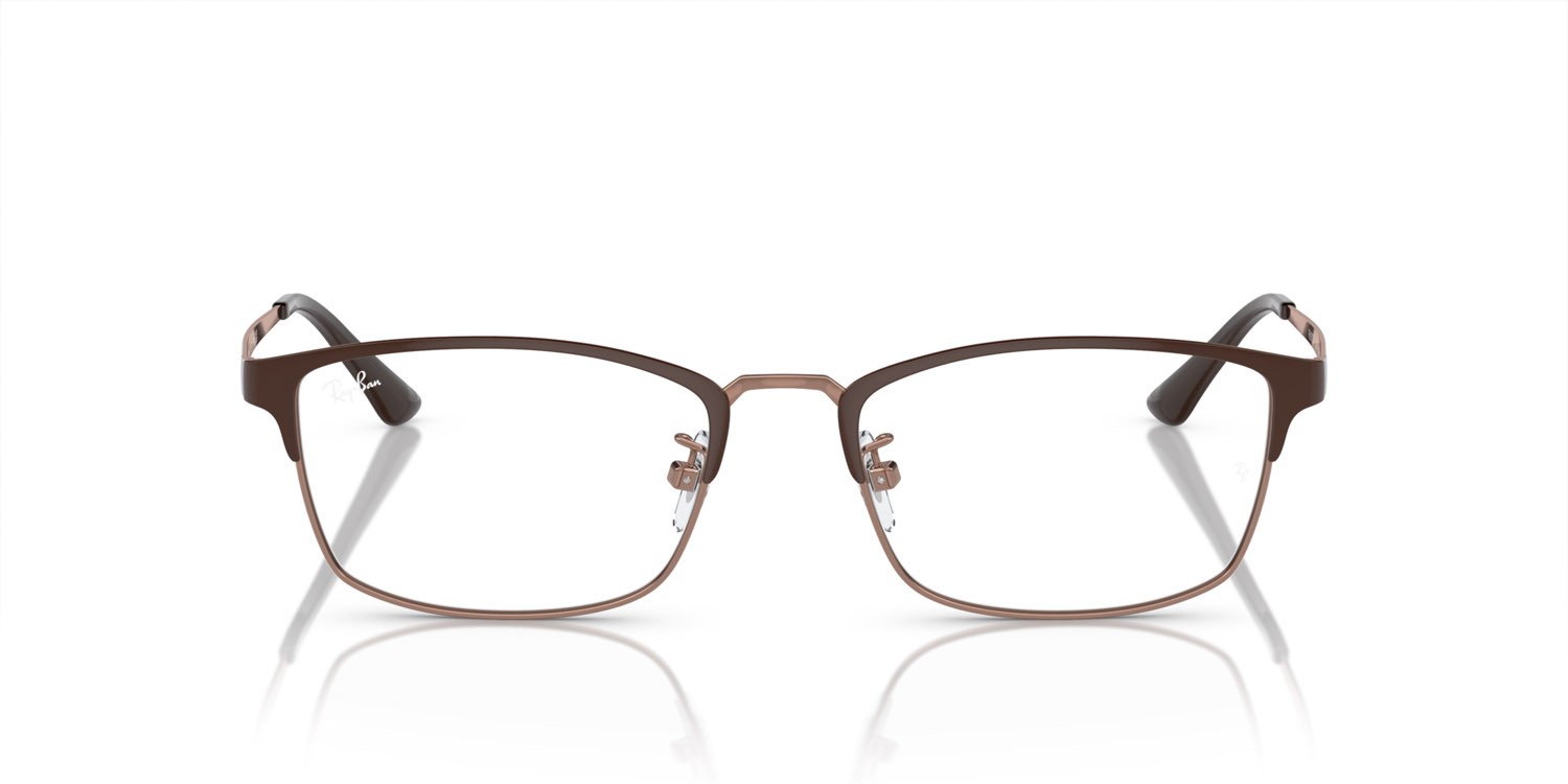 Brillen Ray-Ban RX 8772D (1240) - RB 8772D 1240 farbe marrone su rame form quadratisch gläser lente demo