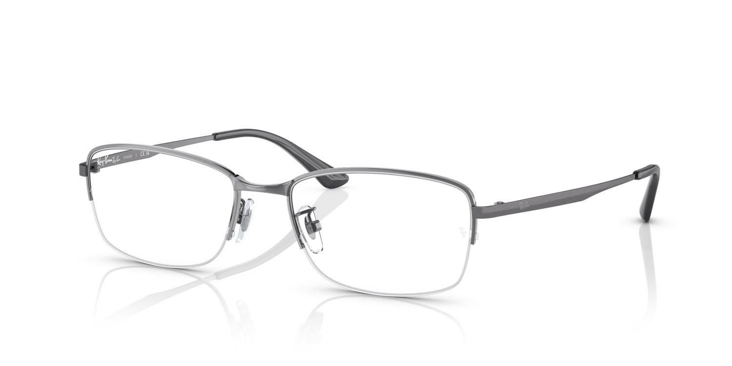 Occhiali da vista Ray-Ban RX 8774D (1047) - RB 8774D 1047 colore gunmetal forma rettangolare lenti lente demo