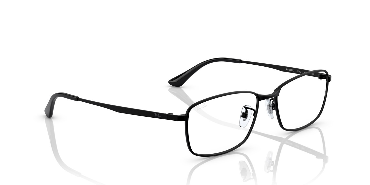 Eyeglasses Ray-Ban RX 8775D (1012) - RB 8775D 1012 color nero shape rectangle lenses lente demo