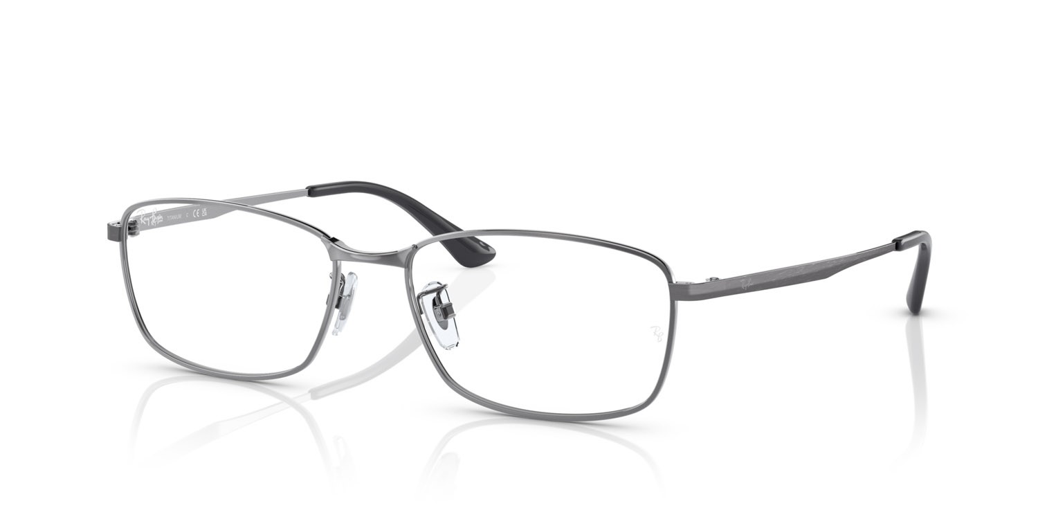 Occhiali da vista Ray-Ban RX 8775D (1047) - RB 8775D 1047 colore gunmetal forma rettangolare lenti lente demo