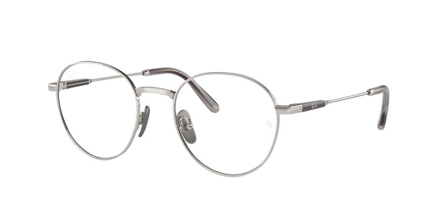 Brillen Ray-Ban Titanium RX 8782 (1002) - RB 8782 1002 farbe argento form pantos gläser trasparente
