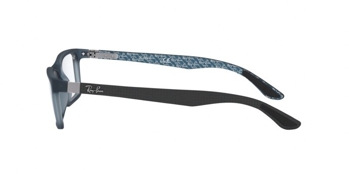 Eyeglasses Ray-Ban RX 8901 (5262) - RB 8901 5262 color demi gloss blue shape rectangle lenses demo lens