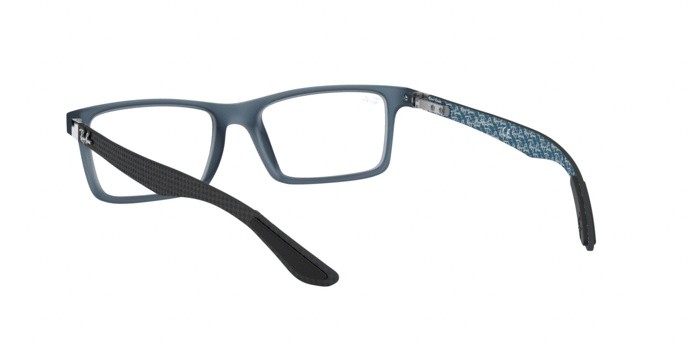 Eyeglasses Ray-Ban RX 8901 (5262) - RB 8901 5262 color demi gloss blue shape rectangle lenses demo lens