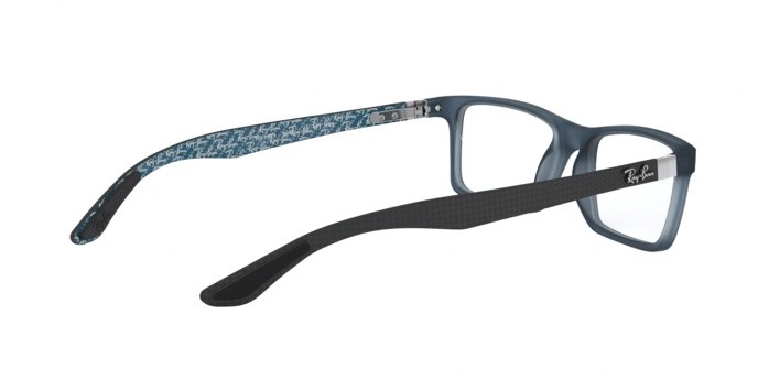 Eyeglasses Ray-Ban RX 8901 (5262) - RB 8901 5262 color demi gloss blue shape rectangle lenses demo lens