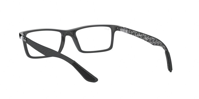 Occhiali da vista Ray-Ban RX 8901 (5610) - RB 8901 5610 colore top black on shiny grey forma rettangolare lenti demo lens