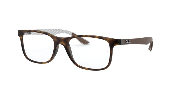 Occhiali da vista Ray-Ban RX 8903 (5200) - RB 8903 5200 colore matte havana forma quadrato lenti demo lens