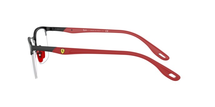 Occhiali da vista Ray-Ban Scuderia Ferrari Collection RX 8416M (F041) - RB 8416M F041 colore matte black on black forma quadrato lenti demo lens