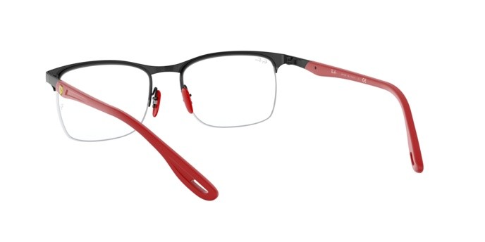 Occhiali da vista Ray-Ban Scuderia Ferrari Collection RX 8416M (F041) - RB 8416M F041 colore matte black on black forma quadrato lenti demo lens