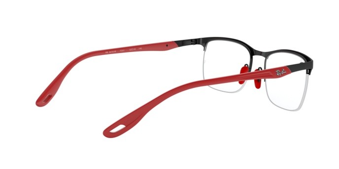 Occhiali da vista Ray-Ban Scuderia Ferrari Collection RX 8416M (F041) - RB 8416M F041 colore matte black on black forma quadrato lenti demo lens