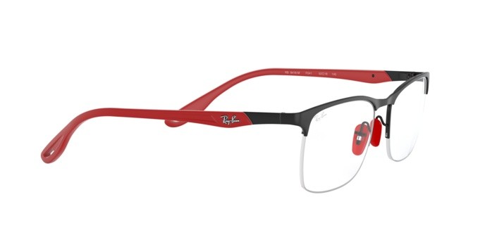 Occhiali da vista Ray-Ban Scuderia Ferrari Collection RX 8416M (F041) - RB 8416M F041 colore matte black on black forma quadrato lenti demo lens