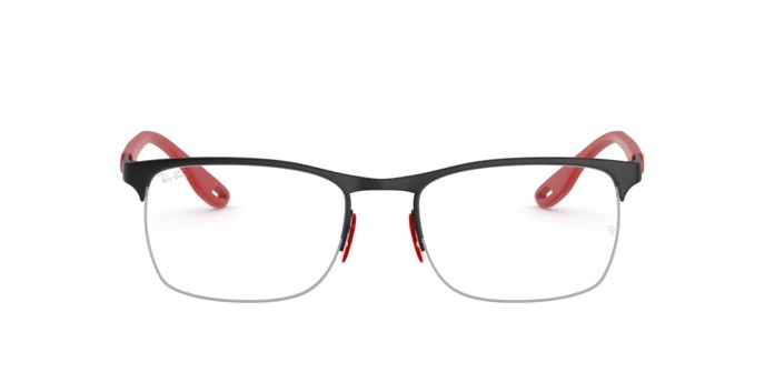 Occhiali da vista Ray-Ban Scuderia Ferrari Collection RX 8416M (F041) - RB 8416M F041 colore matte black on black forma quadrato lenti demo lens