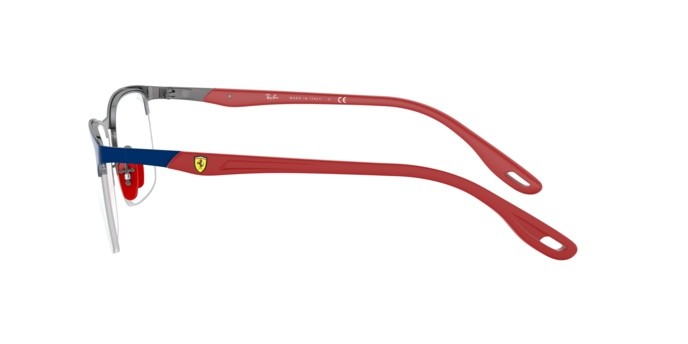 Brillen Ray-Ban Scuderia Ferrari Collection RX 8416M (F044) - RB 8416M F044 farbe top matte blue on gunmetal form quadratisch gläser demo lens