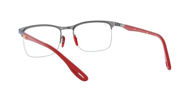 Brillen Ray-Ban Scuderia Ferrari Collection RX 8416M (F044) - RB 8416M F044 farbe top matte blue on gunmetal form quadratisch gläser demo lens