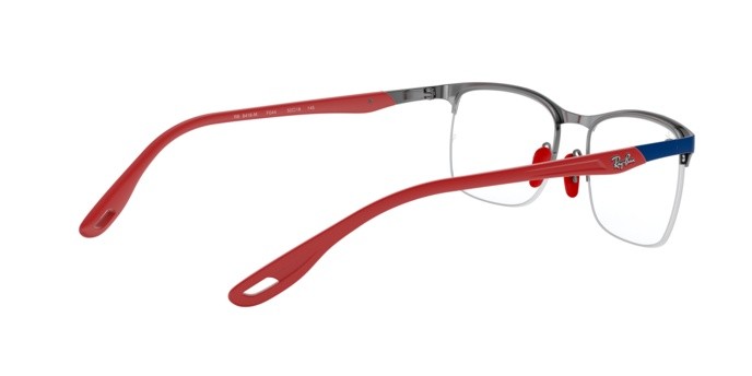 Brillen Ray-Ban Scuderia Ferrari Collection RX 8416M (F044) - RB 8416M F044 farbe top matte blue on gunmetal form quadratisch gläser demo lens