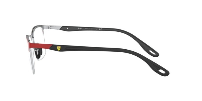 Occhiali da vista Ray-Ban Scuderia Ferrari Collection RX 8416M (F045) - RB 8416M F045 colore top matte red ferrari on silve forma quadrato lenti demo lens