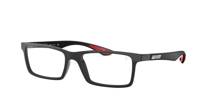 Occhiali da vista Ray-Ban Scuderia Ferrari Collection RX 8901M (F632) - RB 8901M F632 colore black forma rettangolare lenti demo lens