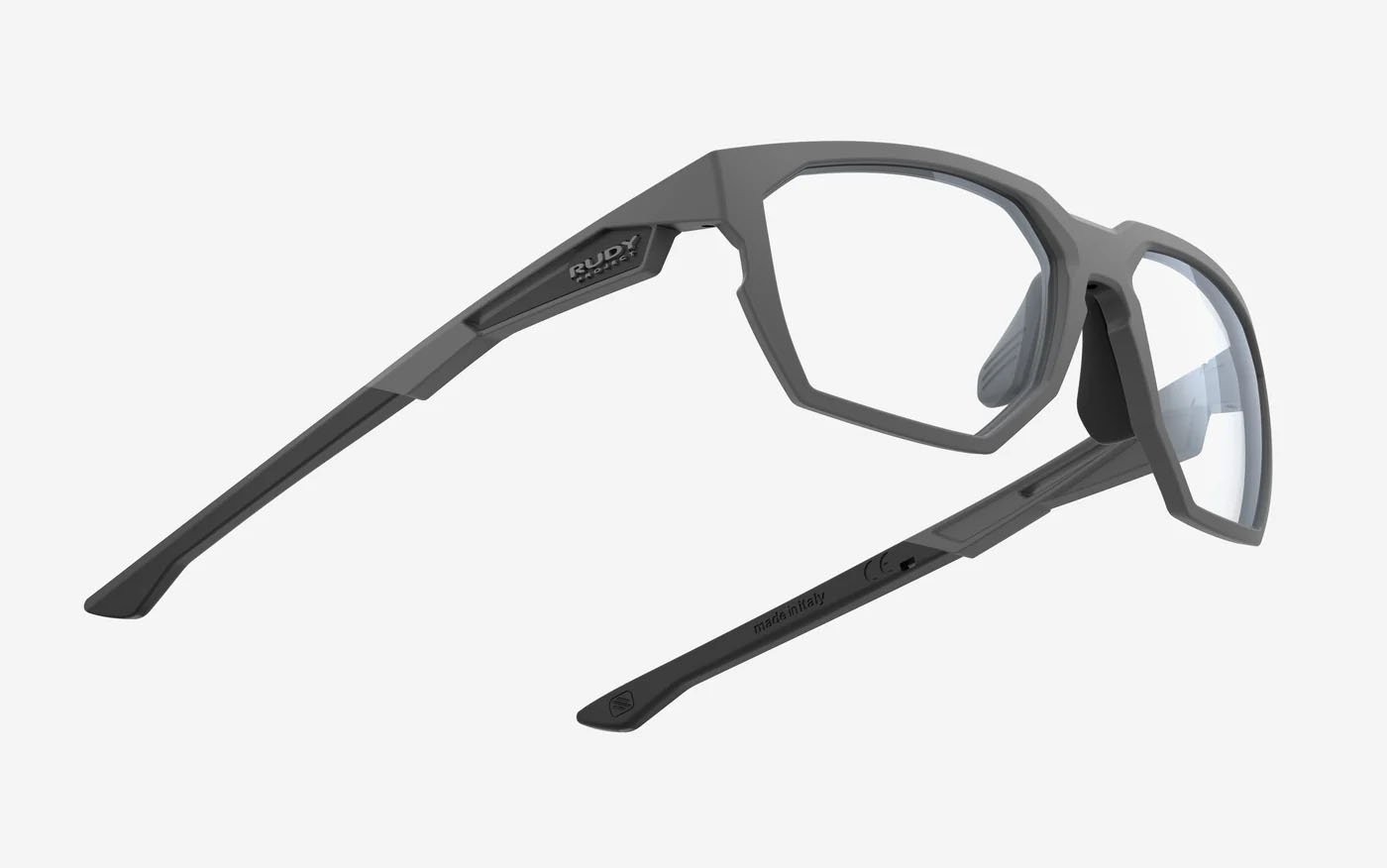 Occhiali da vista Rudy Project No Code SP960A75-0000 + clip-on colore pyombo matte lenti demo lens