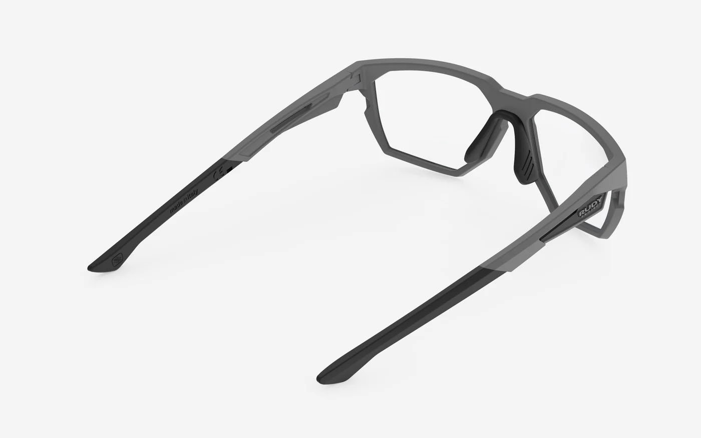 Occhiali da vista Rudy Project No Code SP960A75-0000 + clip-on colore pyombo matte lenti demo lens