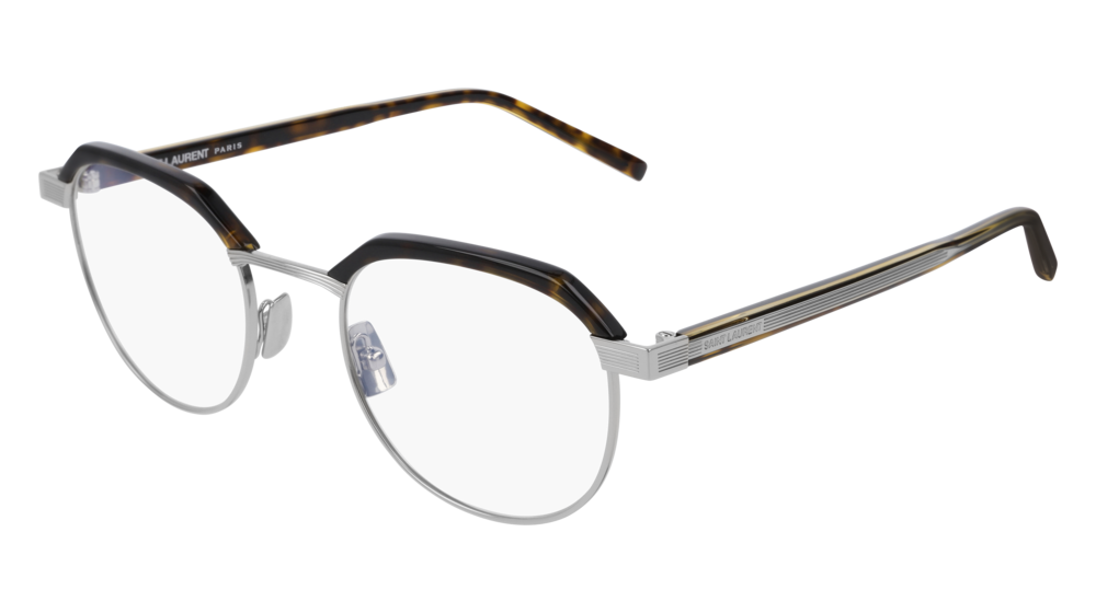 Occhiali da vista Saint Laurent Classic SL124-005 colore havana forma rotondo lenti transparent