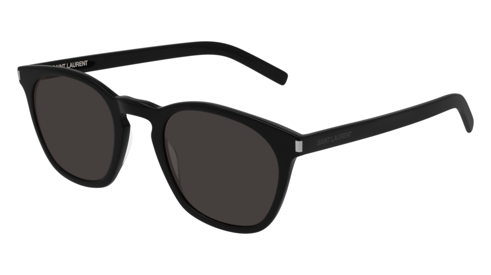 Sunglasses Saint Laurent Classic SL 28 SLIM-001 color black shape rectangle lenses black