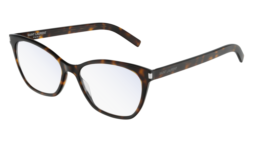 Occhiali da vista Saint Laurent Classic SL 287 Slim-002 colore havana forma rettangolare lenti transparent