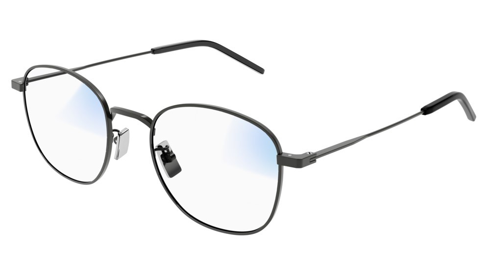 Sunglasses Saint Laurent Classic SL 299-011 color black shape round lenses transparent