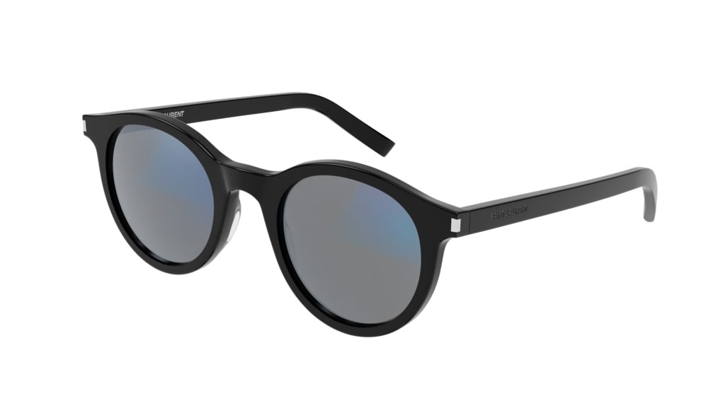 Sunglasses Saint Laurent Classic SL 342-006 color black shape round lenses grey