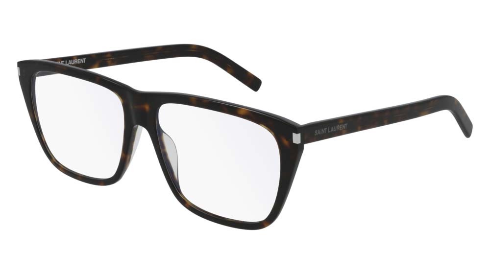 Eyeglasses Saint Laurent Classic SL 434 SLIM-002 color havana shape rectangle lenses transparent