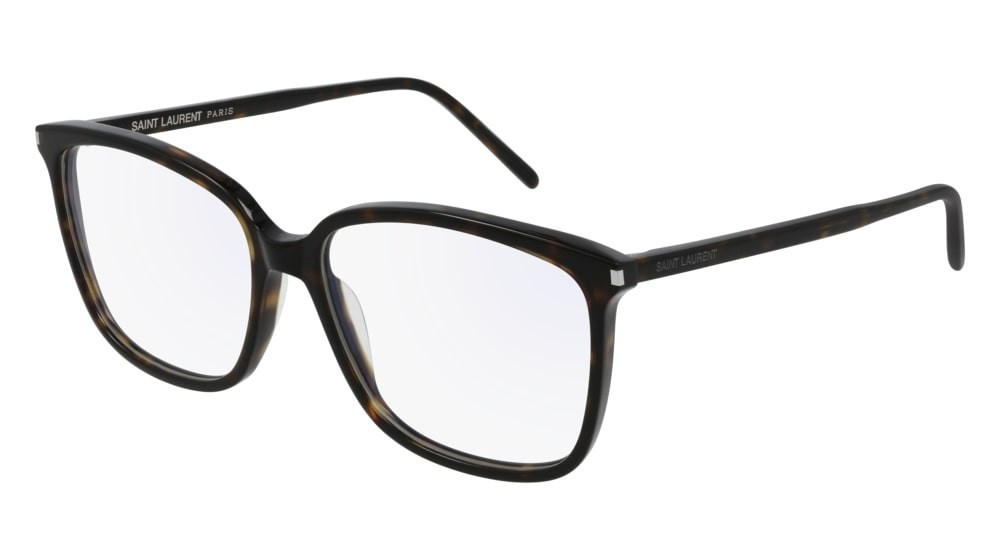 Eyeglasses Saint Laurent Classic SL 453-002 color havana shape round lenses transparent