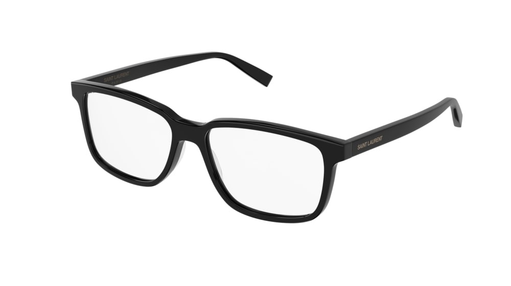 Eyeglasses Saint Laurent Classic SL 458-004 color black shape rectangle lenses transparent