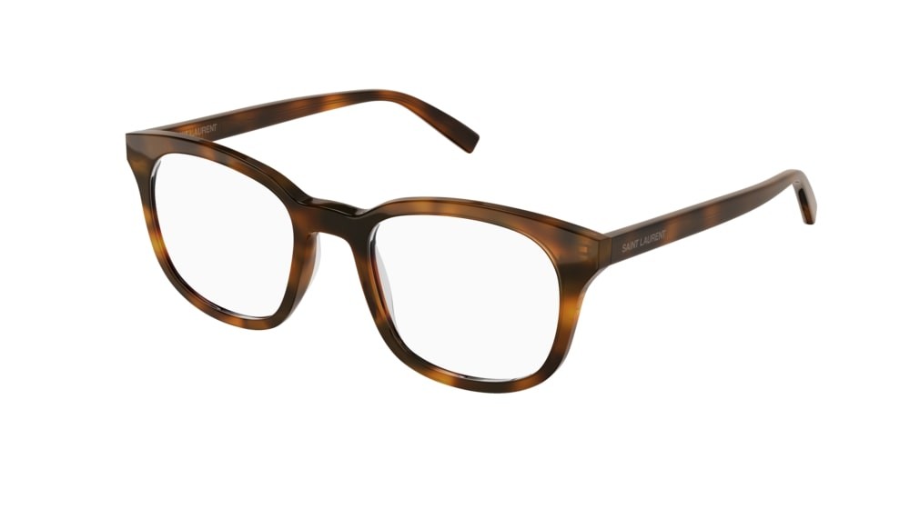 Eyeglasses Saint Laurent Classic SL 459-003 color havana shape round lenses transparent