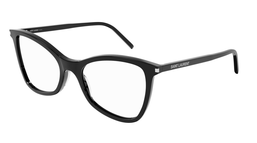 Eyeglasses Saint Laurent Classic SL 478 JERRY-001 color black shape cat eye lenses transparent