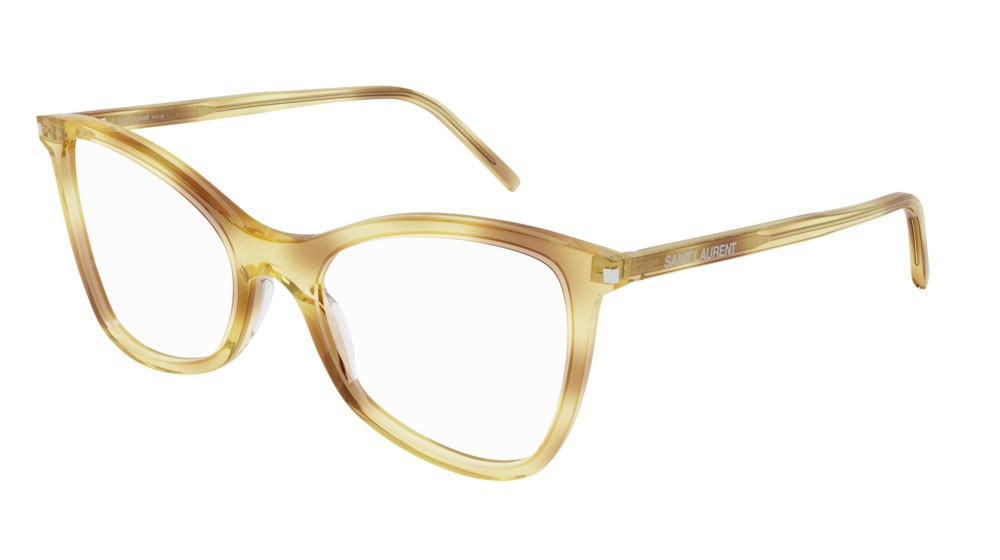 Eyeglasses Saint Laurent Classic SL 478 JERRY-003 color havana shape cat eye lenses transparent