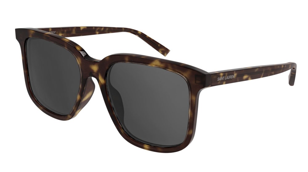 Sunglasses Saint Laurent Classic SL 480-002 color havana shape rectangle lenses grey