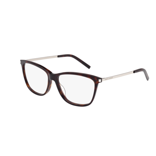 Eyeglasses Saint Laurent Classic SL 92-003 color silver shape rectangle lenses transparent