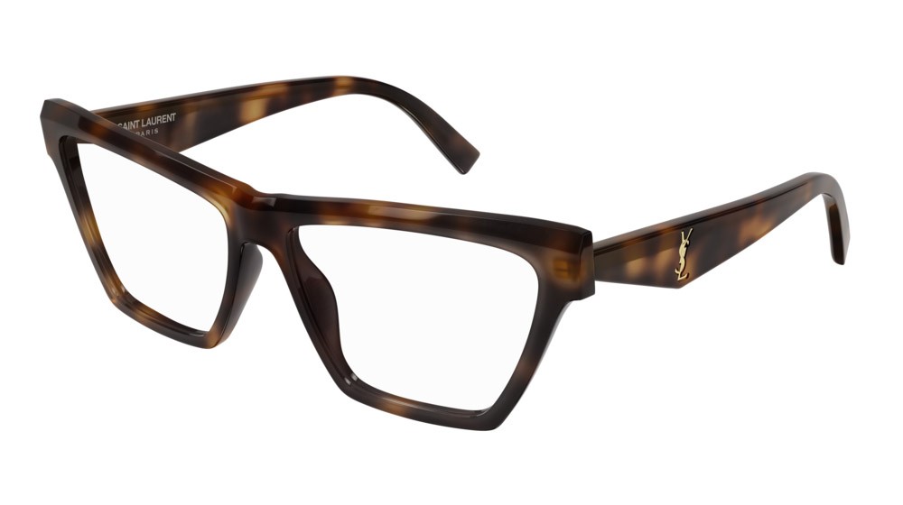 Eyeglasses Saint Laurent Monogram SL M103 OPT-003 color havana shape cat eye lenses transparent