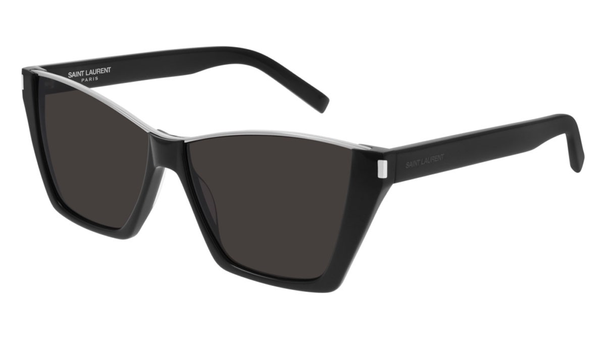 Sunglasses Saint Laurent New Wave SL 369 KATE-001 color black shape cat eye lenses black