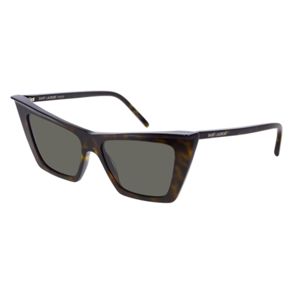 Sunglasses Saint Laurent New Wave SL 372-003 color havana shape cat eye lenses grey