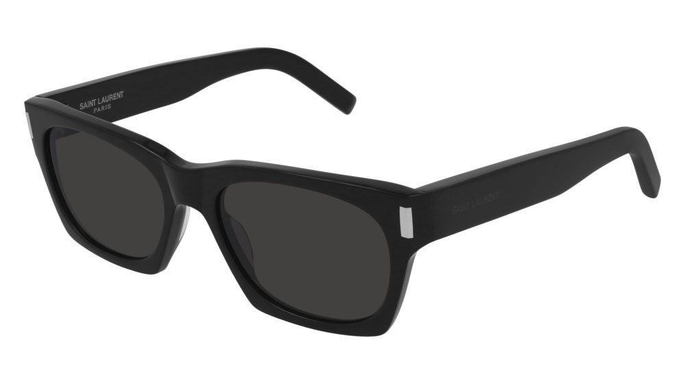 Sunglasses Saint Laurent New Wave SL 402-001 color black shape rectangle lenses black