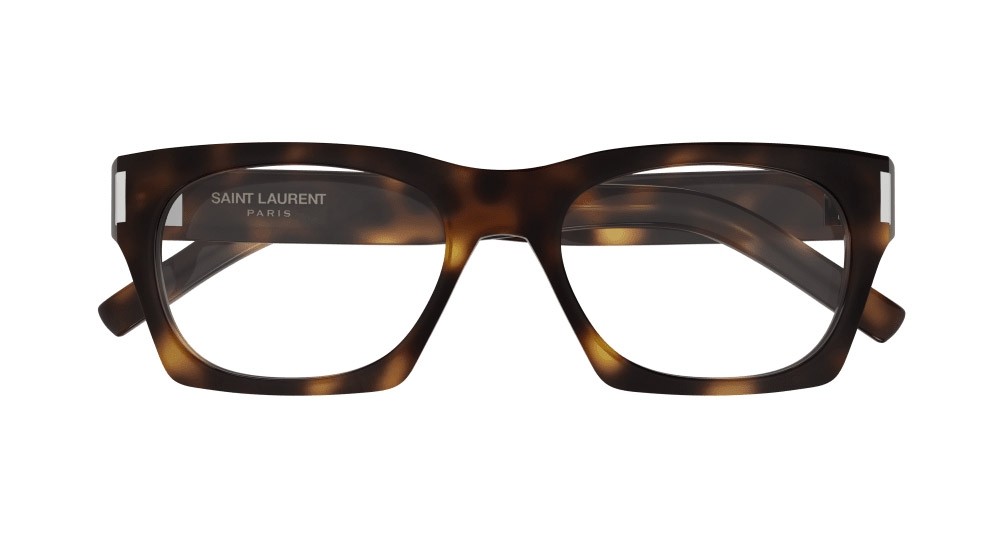 Eyeglasses Saint Laurent New Wave SL 402 OPT-002 color havana shape rectangle lenses transparent